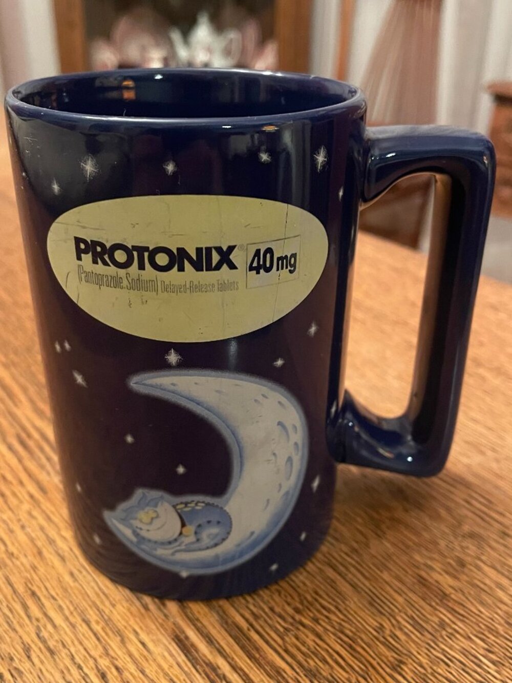 Vintage Protonix 40mg Pharmaceutical Promo Cup Mug 14 ounces